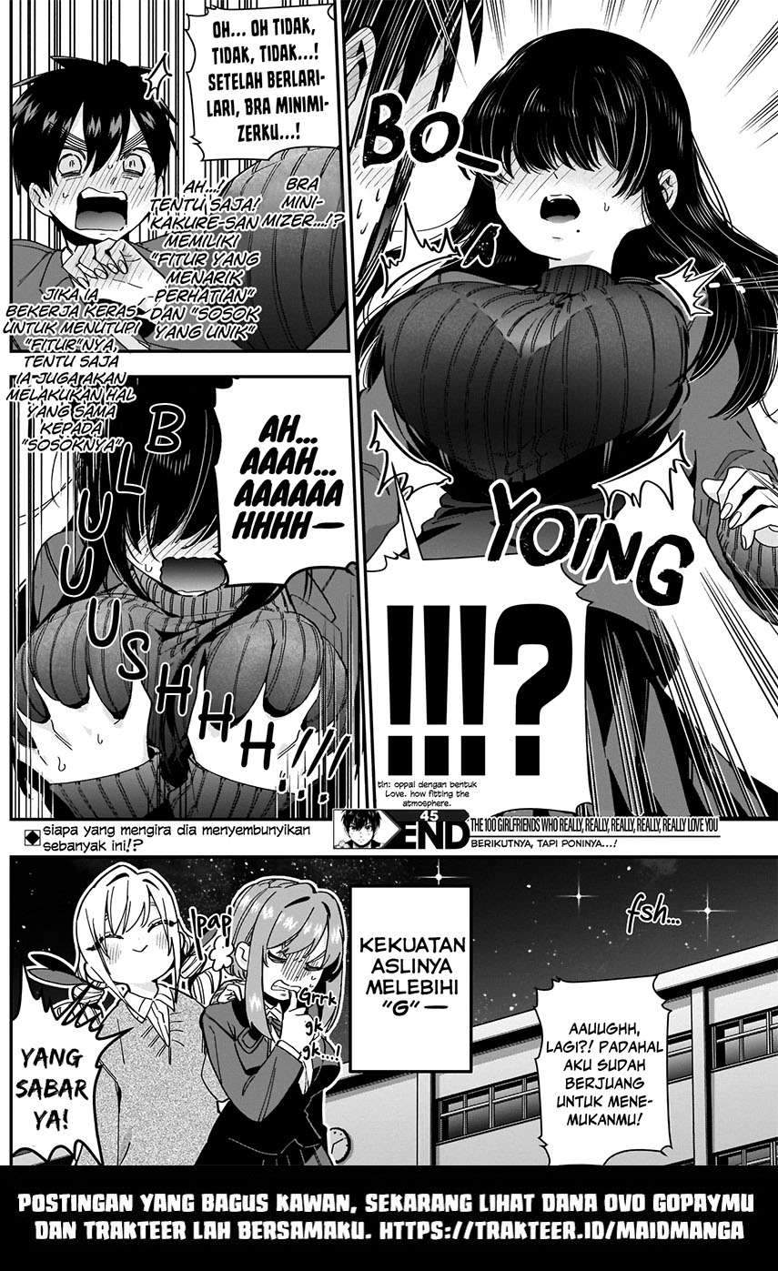 Kimi no Koto ga Dai Dai Dai Dai Daisuki na 100-ri no Kanojo chapter 45
